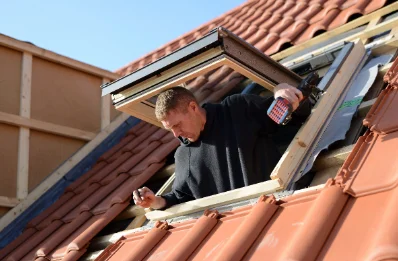 Pose de fenêtres de toit Velux au Chateley